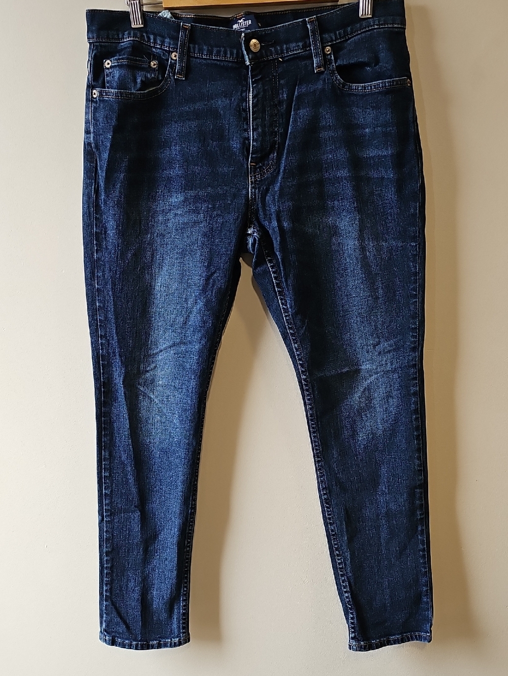 Hollister 34x30 Epic Flex Dark Indigo Skinny Jeans